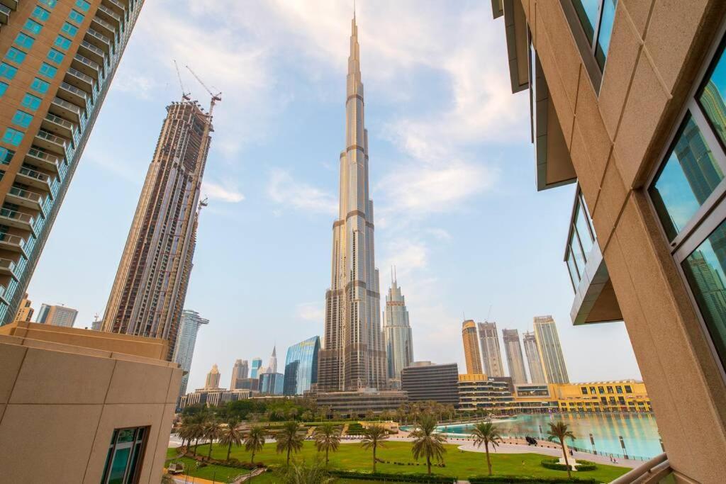 First Class 2Br With Full Burj Khalifa And Fountain View 迪拜 外观 照片