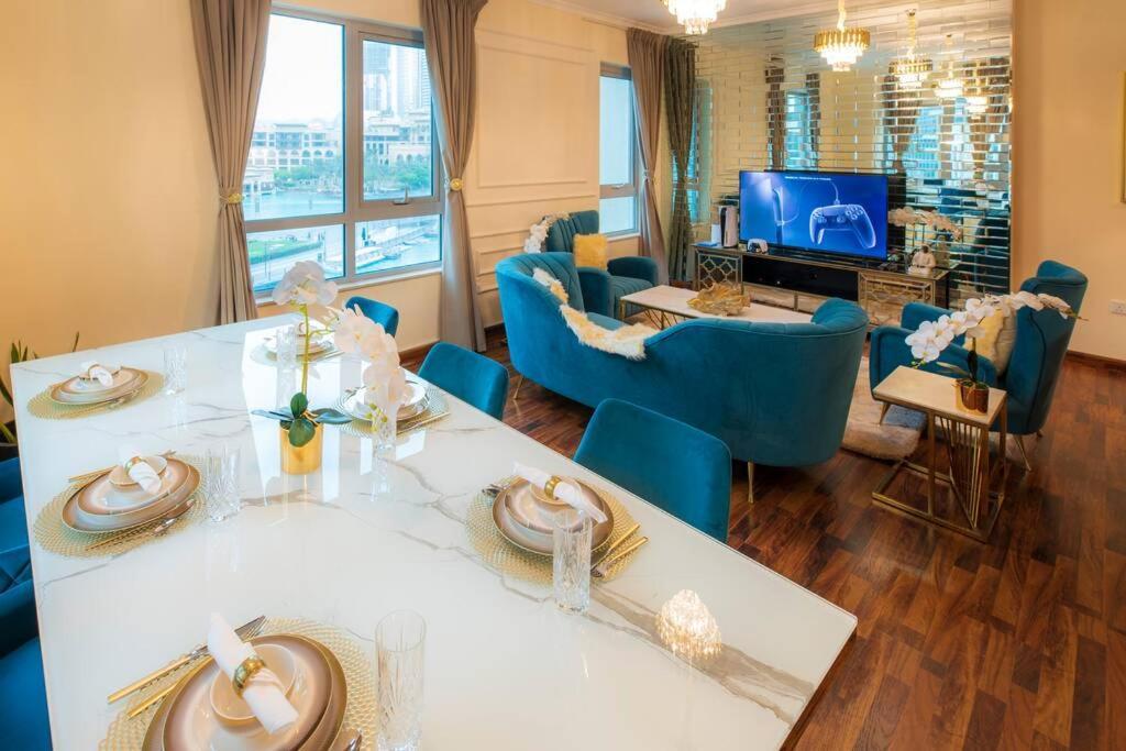 First Class 2Br With Full Burj Khalifa And Fountain View 迪拜 外观 照片