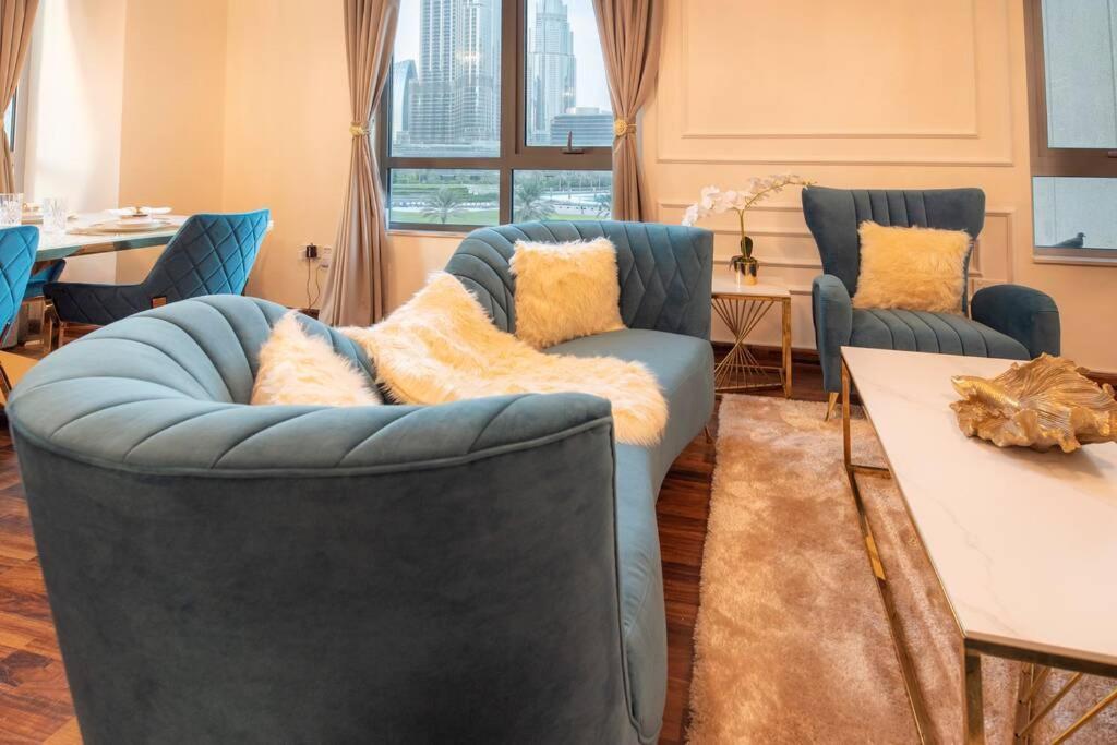 First Class 2Br With Full Burj Khalifa And Fountain View 迪拜 外观 照片