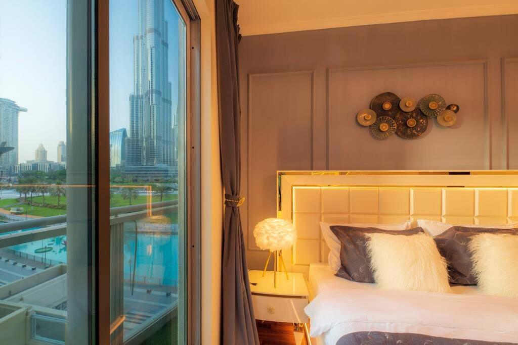 First Class 2Br With Full Burj Khalifa And Fountain View 迪拜 外观 照片